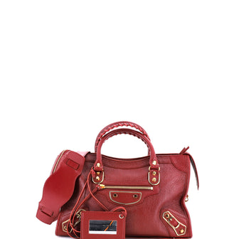 City Classic Metallic Edge Bag Leather Small