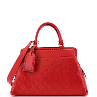 Louis Vuitton Vosges Handbag Whipstitch Monogram Empreinte Leather MM