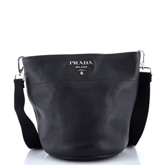 Prada Bucket Messenger Bag Vitello Daino Small