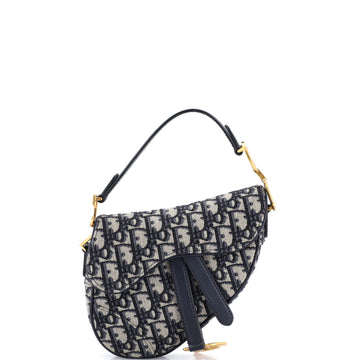 Christian Dior Saddle Handbag Oblique Canvas Mini
