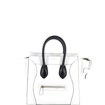Celine Bicolor Luggage Bag Leather Mini