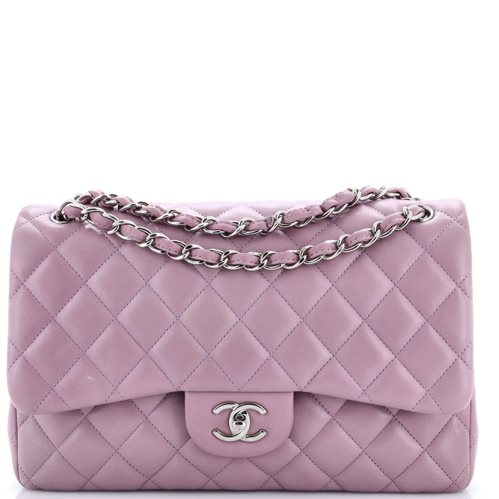 Classic Double Flap Bag Quilted Lambskin Jumbo