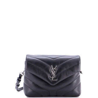 Saint Laurent Loulou Shoulder Bag Matelasse Chevron Leather Toy