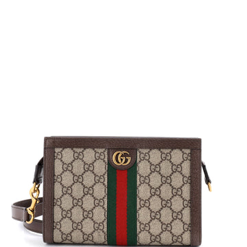 Gucci Ophidia Convertible Shoulder Bag GG Coated Canvas Small