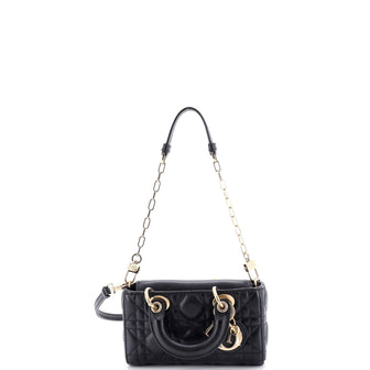 Christian Dior Lady D-Joy Bag Cannage Quilt Lambskin Micro