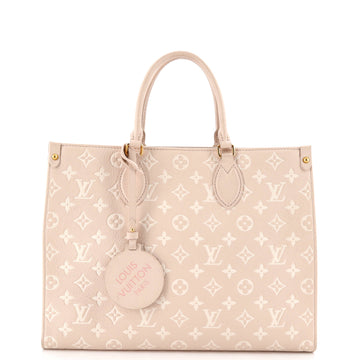 Louis Vuitton OnTheGo Tote Spring in the City Monogram Empreinte Leather MM