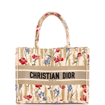 Christian Dior Book Tote Embroidered Canvas Medium