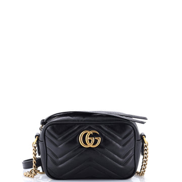 Gucci GG Marmont Shoulder Bag Matelasse Leather Mini