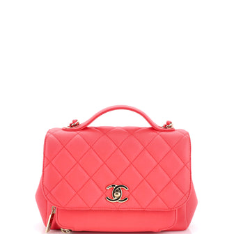 Chanel Business Affinity Flap Bag Quilted Caviar Small