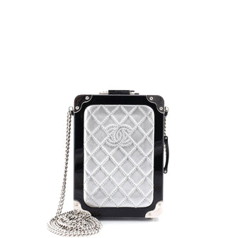 Chanel Trolley Minaudiere Plexiglass and Quilted Lambskin