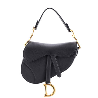 Christian Dior Saddle Handbag Leather Mini