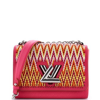 Louis Vuitton Twist Handbag Limited Edition Stitched Epi Leather MM