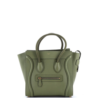 Celine Luggage Bag Grainy Leather Micro