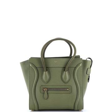 Celine Luggage Bag Grainy Leather Micro