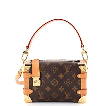 Louis Vuitton Side Trunk Handbag Monogram Canvas PM
