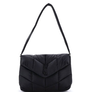 Saint Laurent Loulou Puffer Messenger Bag Quilted Econyl