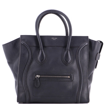 Celine Luggage Bag Grainy Leather Mini