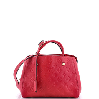 Louis Vuitton Montaigne Handbag Monogram Empreinte Leather BB