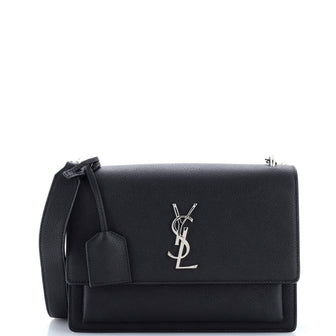 Saint Laurent Sunset Satchel Leather Medium