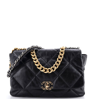 Chanel 19 Flap Bag Quilted Leather Maxi