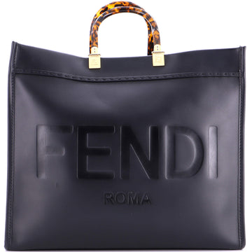 Fendi Sunshine Shopper Tote Leather Large