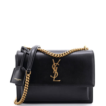 Saint Laurent Sunset Crossbody Bag Leather Medium