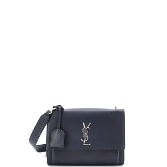 Saint Laurent Sunset Satchel Leather Medium