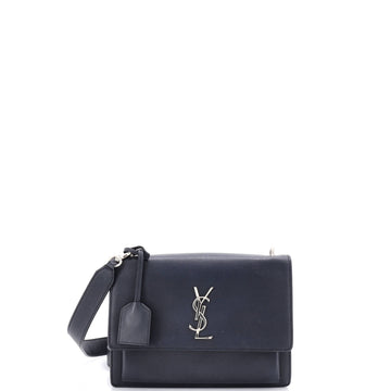 Saint Laurent Sunset Satchel Leather Medium