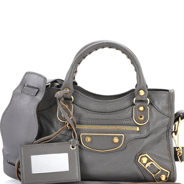 Balenciaga City Classic Metallic Edge Bag Leather Mini