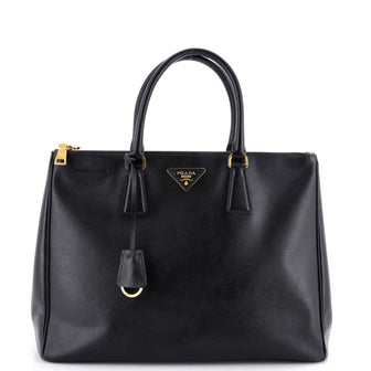 Prada Double Zip Lux Tote Saffiano Leather Large