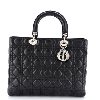 Christian Dior Lady Dior Bag Cannage Quilt Lambskin Large