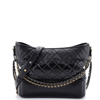 Chanel Gabrielle Hobo Quilted Goatskin and Patent Medium