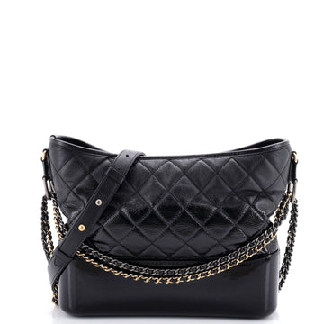 Chanel Gabrielle Hobo Quilted Goatskin and Patent Medium