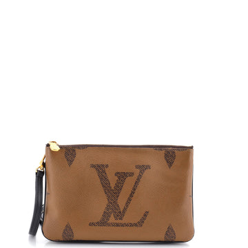 Louis Vuitton Double Zip Pochette Reverse Monogram Giant
