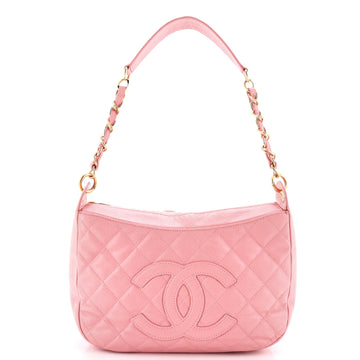 Chanel Timeless CC Chain Shoulder Bag Quilted Caviar Medium