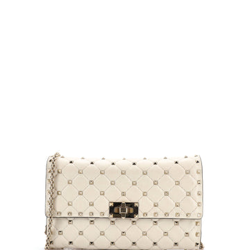 Valentino Garavani Rockstud Spike Wallet on Chain Quilted Leather Small