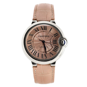Cartier Ballon Bleu de Cartier Automatic Watch Stainless Steel and Alligator 36
