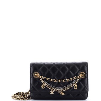 Chanel Egyptian Amulet Wallet on Chain Quilted Lambskin