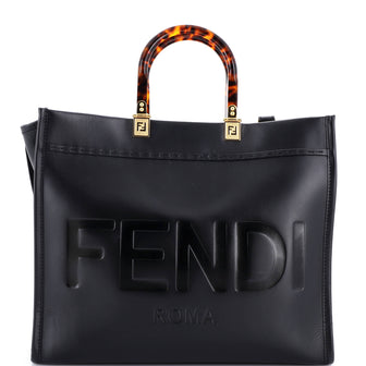 Fendi Sunshine Shopper Tote Leather Medium