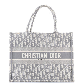 Christian Dior Book Tote Oblique Canvas Medium