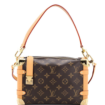 Louis Vuitton Side Trunk Handbag Monogram Canvas MM
