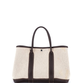 Hermes Garden Party Tote Toile and Leather 30