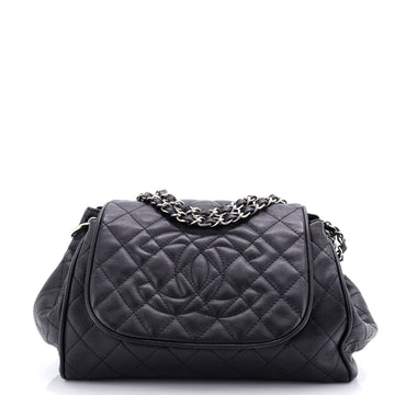 Chanel Timeless Accordion Flap Bag Quilted Caviar