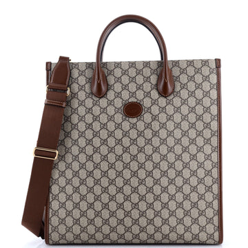 Gucci Interlocking G Tote GG Coated Canvas Vertical
