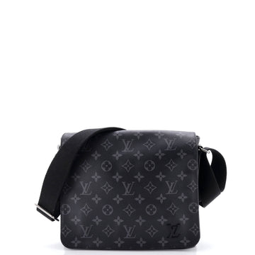 Louis Vuitton District Messenger Bag Monogram Eclipse Canvas PM