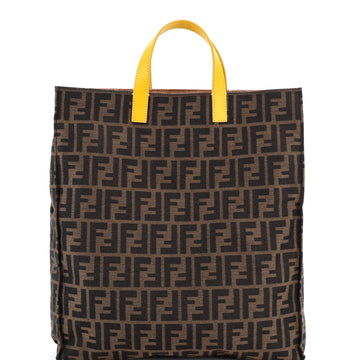 Fendi Open Shopping Tote Zucca Canvas Tall