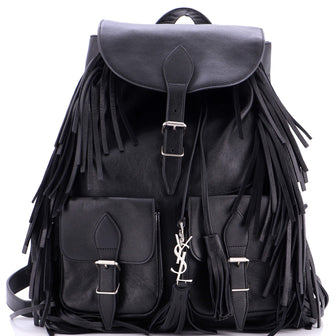 Saint Laurent Festival Backpack Fringe Leather Medium