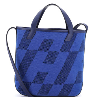 Hermes Cabas H en Biais Tote Canvas with Leather 27