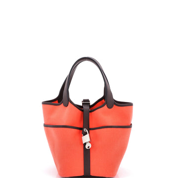 Hermes Cargo Picotin Lock Bag Canvas and Swift PM