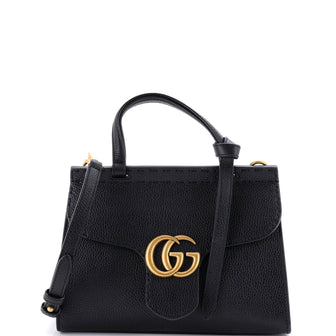Gucci GG Marmont Top Handle Bag Leather Mini